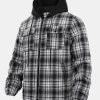01ce8865f763ebf60fe3faeb07eab6d53d25c32b05b5ba067100ac6fb2b7051d.jpg Quilted Lined Flannel Hooded Plaid Coat
