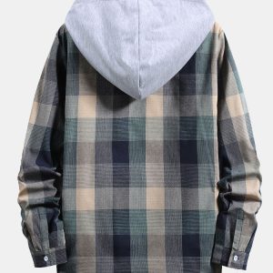 0cb960afd81bd125af6a795251b4afd518e67e3a0fc3c4d9c305ff79c02befe0.jpg Contrast Hoodie Plaid Shirt