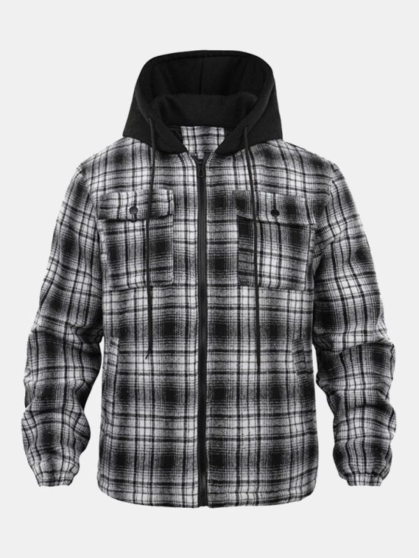 0dedc253a44704b5694d829f30d55f2449901e26a639d69425d96c99e142ba02.jpg Quilted Lined Flannel Hooded Plaid Coat