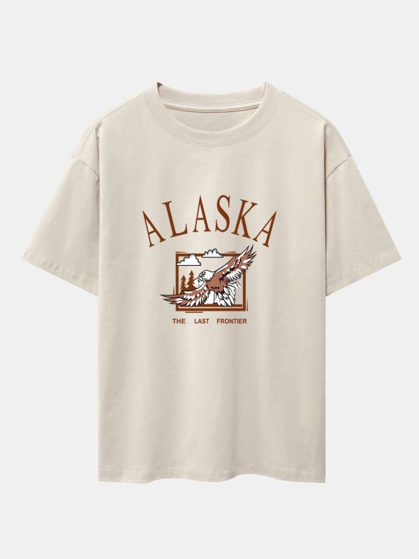0f3a3e6bab44399dd449134736e6dc2b42e1e1988dc28369c20642dad472cc88.jpg Alaskan Eagle Print Heavy Weight Oversize T-Shirt