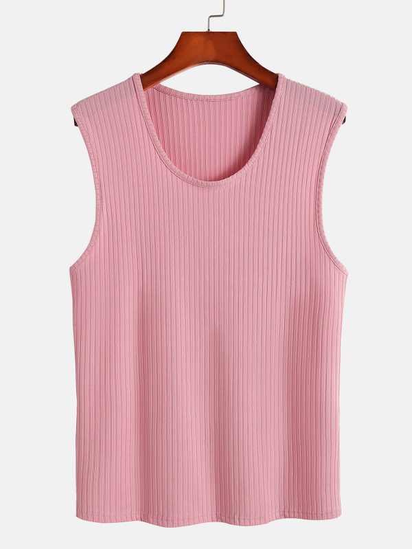 0fbe652834980a06abf4c8e887ce18b3370153674b0f0cd9ca466277c22b74e8.jpg Basic Ribbed Muscle Tank