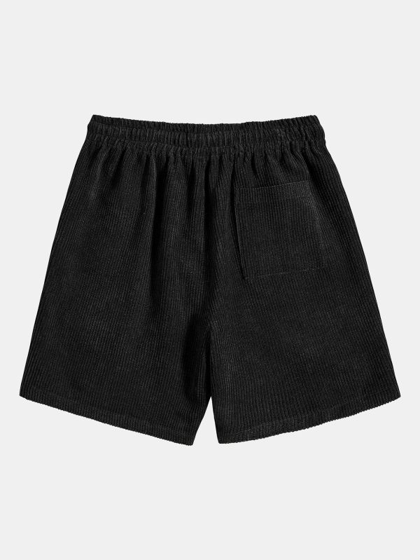 Los Angeles Print Drop Shoulder Oversize T-Shirt & Corduroy Shorts