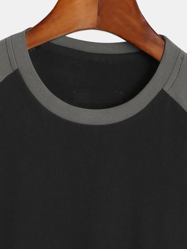 165d0856cd8f530e503390e75c523aa1860f9f241da1c8ebaa04b13ad6ab3c7d.jpg Muscle Fit Paneled Textured T-Shirt