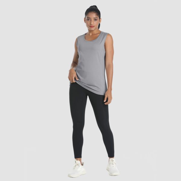 Women's Sleeveless Workout Shirts Dry Fit Running Wicking Tank Tops Active Gym