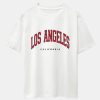 19b9d308e41e57c90ebb14fea6436cf7f4dc692ecda7c10f04d060976668adfe.jpg Los Angeles Print Drop Shoulder Oversize T-Shirt