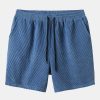 Corduroy Short Sleeved Revere Collar Shirt & Corduroy 5" Shorts