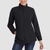 1c96ebe61a01800b09e11660e75ed1da2d06c4e77b8435b44ccd7bed68832336.jpg Women's Fleece Jacket Soft Full Zip Warm Long Sleeve with 2 Zipper Pockets Winter Jackets