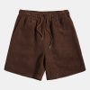Florida Palm Tree Print Heavy Weight Oversize T-Shirt & Corduroy Shorts