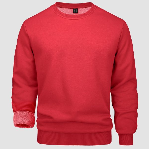 233b3f1105d6b950510b80d3ca82dfc546ac75a2bfec0e81850e3232de949b1a.jpg Men's Crewneck Sweatshirt Long Sleeve Casual Warm Fleece Pullover Hoodie
