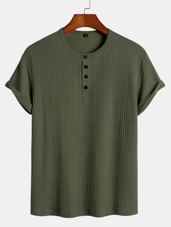 27f925519ee4fa4722a846b1c8d07a7cf6f26b443af7b27d37b5fbff2f930c65.jpg Muscle Fit Ribbed Henley Shirt