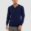 2a178888364c7c8532fd8185bc391bc89bfc9a422b03888e4d89286a73ed6382.jpg Men's Pullover Sweaters V-Neck Long Sleeve Cotton Sweatshirt