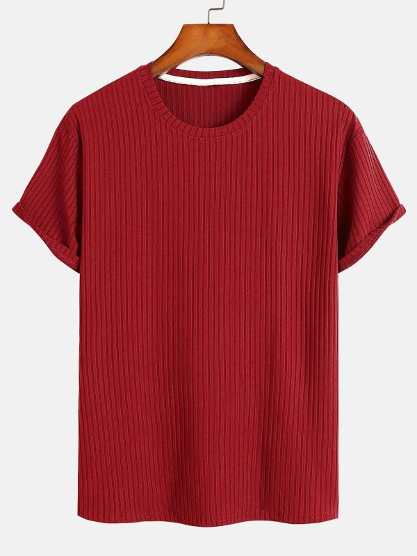 2bb7272821bfdf687b64a22a69a9693ca8d9cae95a4d8d6c2eff3e5c7a7a0904.jpg Basic Slim Fit Ribbed T-Shirt
