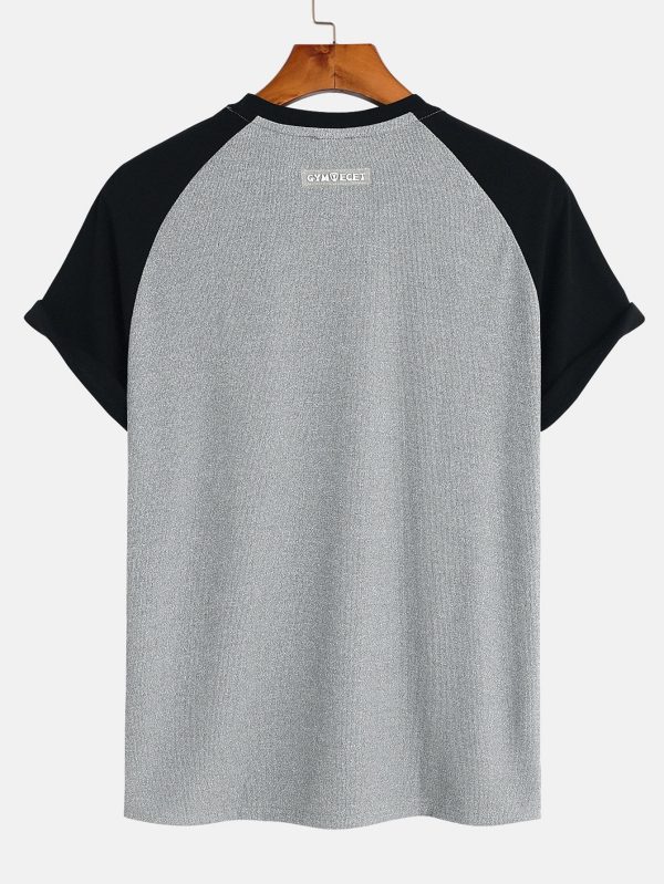2c33b36cbefe2804c59f0ebe7b6bc621debe9101caca4bdb2f88225db34199dc.jpg Muscle Fit Paneled Textured T-Shirt