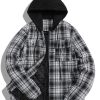 2ca28c2273aead8ba5044e0b35a9349fe3e3a621350f1af49dc2fe17e51b133e.jpg Quilted Lined Flannel Hooded Plaid Coat