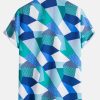 2df58aa85ec676abb6e1ae38d522d76f8ee409d932e874c2a011747aa7f5d292.jpg Color Block Geometric Print Shirt & Swim Shorts