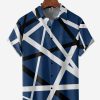 2f39453d5fc02d29f688f633927e533fa90a14f40416a55d5c5f65dcfd3eac0f.jpg Geometric Lines Chest Pocket Short Sleeve Casual Shirt