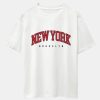 3257d3b1fd9cf518a612e49b5da567994f592b5ae76f177105632923ebc3bc51.jpg New York Print Drop Shoulder Oversize T-Shirt