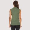 Women's Polo T-Shirts Sleeveless Tennis Golf Tee Shirts 4-Button
