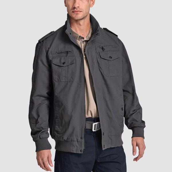 358a48953cf41e98466bf6f38b9d8eedeae0686a4bbb2448c48c48d3f1bb8ecd.jpg Men's Casual Jacket Lightweight Tactical Cargo Jackets Stand Collar Combat Jacket