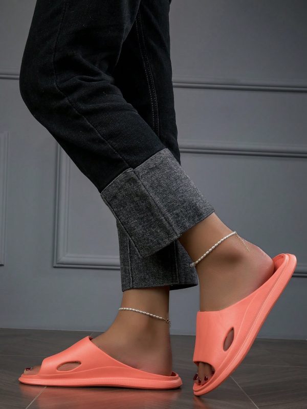 Women's Eva Silent Indoor Slippers, Non-slip & Comfortable Open Toe Casual House Slides