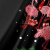 Christmas Flamingo Chest Pocket Short Sleeve Shirt