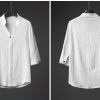 3980ad7e0faff6abb85ea4f8dd448ba0ff3b0411dbf053241aa52ac3c71fc982.png Men's White Ice Silk Linen Two Piece