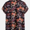 3c844514ac07ee679e437da1868d08cd4a001df2d3ef200c033de83ff5cebd42.jpg Dragon Floral Print Button Up Shirt & Dragon Print Swim Shorts