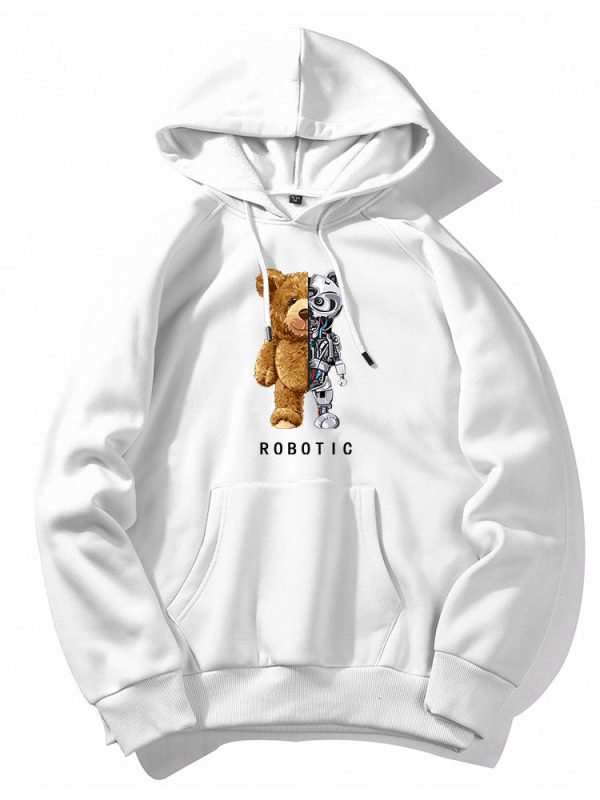 Robot Bear Graphic Hoodies & Jogger Pants