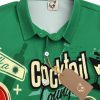 Cocktail Chest Pocket Short Sleeve Hawaiian Shirt
