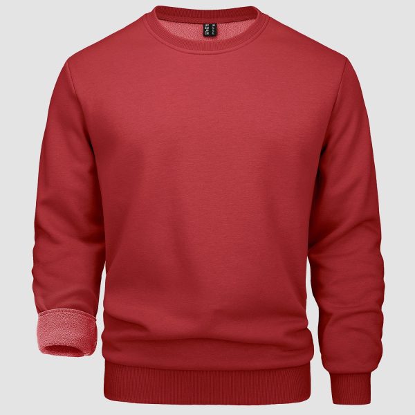 42f75ee1f9e798b531e90562d3c285efe7d9f87ad692b2af956c501c11d2a6b6.jpg Men's Crewneck Sweatshirt Long Sleeve Casual Warm Fleece Pullover Hoodie