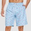 Men's Beach Shorts Swimming Trunks Mesh Lining Shorts with 2 Pockets Quick Dry