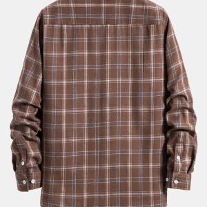 460a93825710a313a4919f4bea5766d835907c4ded4530164e0c265809247846.png Long Sleeve Plaid Shirt With Pocket