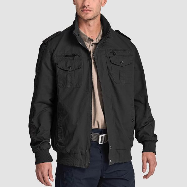 481fa96d19c368b057e7c33a0c6a679af8503bbda79630107a03ee97de39ffc5.jpg Men's Casual Jacket Lightweight Tactical Cargo Jackets Stand Collar Combat Jacket
