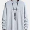 4826aa3af52e32aa8cb0f226d092a799b42aa6f6cd5feefd8c96f8028d309fbb.jpg Long Sleeve Dream Print Cotton T-Shirt