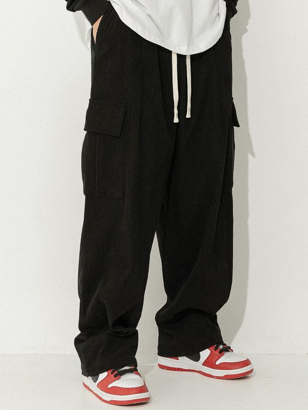 491e6434a1087f4f175d3903cc387d4958a7d7e4ddafd5ae0cc8eb6bb718d702.jpg Loose Fit Corduroy Cargo Pants
