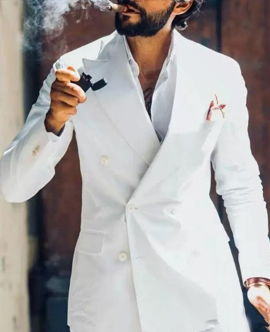 4c05f8bda0b59bc2496cc773a24a42c0208a4b9059461e6e71f87ae070328f2f.jpg OK Elegant Plain Lapel Collar Double Breasted Slim Fit Blazer & Pants 2Pcs Set