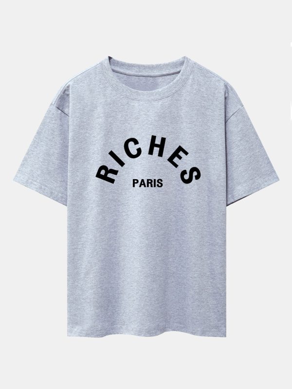 4c901fea6c2fa703c3573a6855817e842cb5cb5a3e34eed282f0913c79509c03.jpg Riches Paris Print Oversize T-Shirt