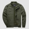 4df03632d45d3a731139d334a8cd1b59e27c5abc6e8df1e6dd7bbf2c6261a043.jpg Men's Casual Jacket Lightweight Tactical Cargo Jackets Stand Collar Combat Jacket