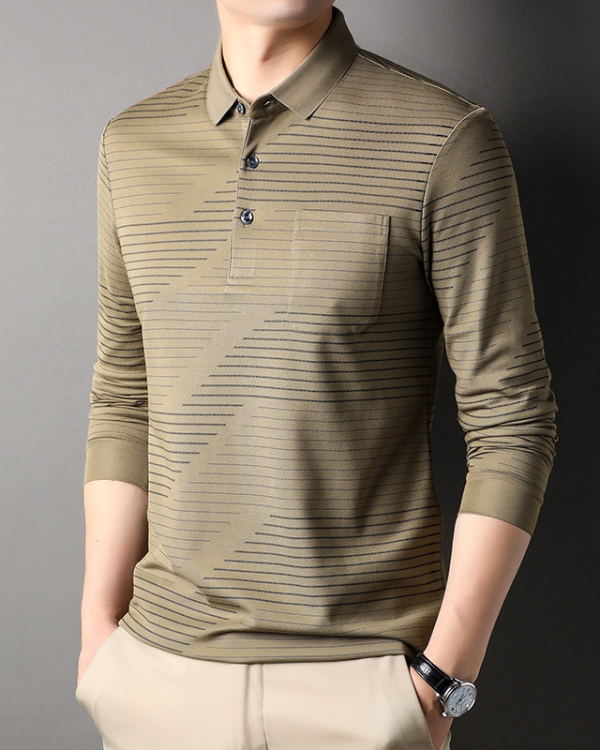 4eb1e4c8d93602089784da7a928d75e15fe1831c91d49726564a768646997904.png Men's Premium Lapel Long Sleeve POLO Shirt