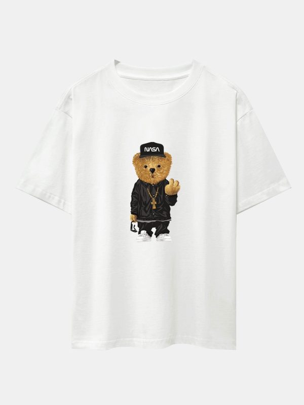 53a2b95261e369d1e0237fa46d7f6136e7ccf2e12636f0b79afd03cbb5659e60.jpg Hip Hop Bear Print Heavy Weight Oversize T-Shirt