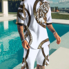 53c9d9ad7cf4b27c5dd350dcda4adbe67f7ecd097d65176258fd7f3db9fc6fc8.png Men's Tiger Print Short Sleeve Two-Piece Set 3 Colors