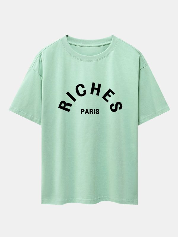54d0e1ed017e8f863877ea81b26edf2c3724f4a3453abdc256eb0ad8753e39c8.jpg Riches Paris Print Oversize T-Shirt