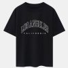 Los Angeles Print Heavy Weight Oversize T-Shirt & Loose Fit Corduroy Cargo Pants
