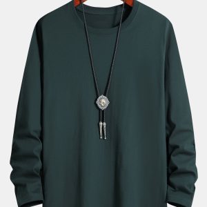 5a55e8d384af9538c2290e09b513e899131684e8d7d27827a40999ed3f840388.jpg Basic Long Sleeve Cotton T-Shirt