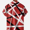 5caa89f505a80157786628d9ecac1abba6410f6ce6bd7583f3b61b0dac7d0828.jpg Geometric Lines Chest Pocket Short Sleeve Casual Shirt
