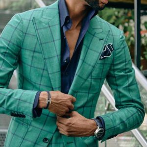 5ee08efef8f26cb68b156a1c8bcffe2cce3c62e553140846d886435d3d750baa.jpg Casual Plaid Lapel Collar Blazer & Pencil Pants 2Pcs Set