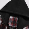 5effcfa8fde1d9b0c28886a1a2fe90d2ea3ea180be3b2f89052272b23809366f.jpg Quilted Lined Flannel Hooded Plaid Coat