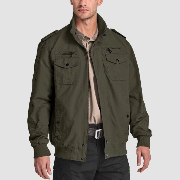 62f11cee56cb7cc91fcae4a493b355a31da6caa3d51496544429f3e34331ea33.jpg Men's Casual Jacket Lightweight Tactical Cargo Jackets Stand Collar Combat Jacket