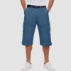 Men 3/4 Cargo Shorts Cotton Lightweight Ripstop with Multi-Pockets