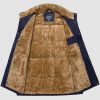Men's Outerwear Vests Full-Zip Sleeveless Jacket Winter Warm Fleece Lined Vests Stand Collar